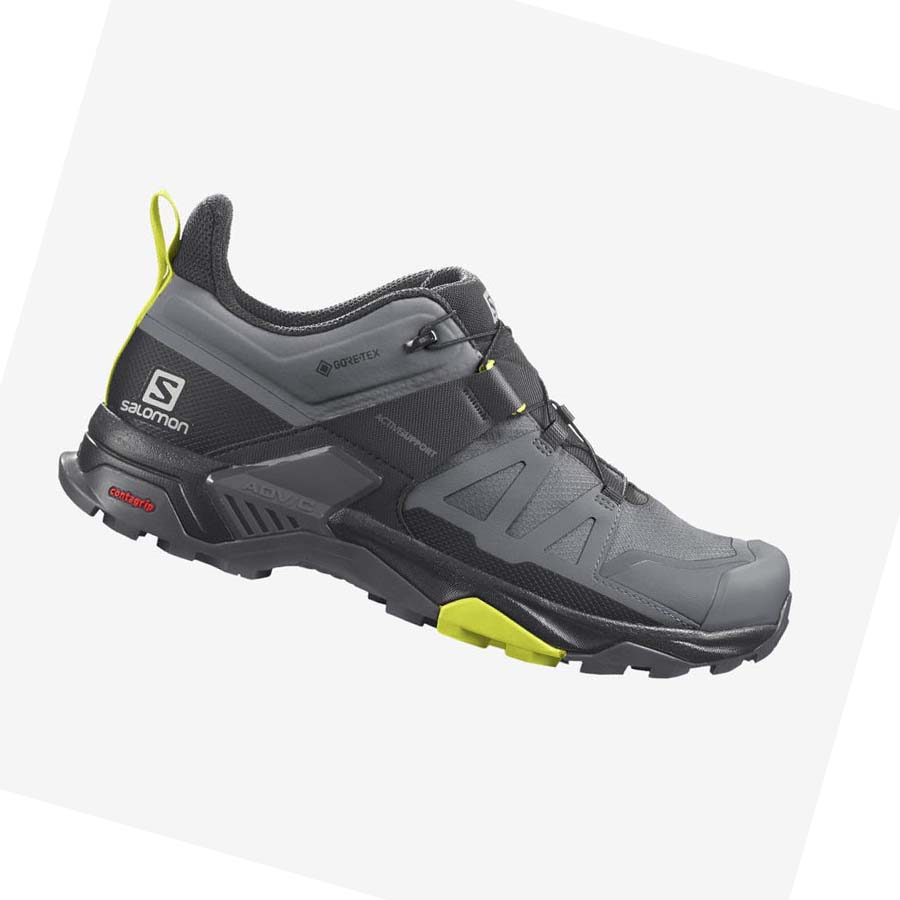 Salomon X ULTRA 4 GORE-TEX Erkek Yürüyüş Ayakkabısı Gümüş | TR 3589MQZ